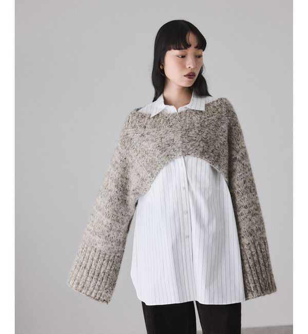 ADAM ET ROPE'「2WAYムリネニットベスト」|ベスト・ジレ|