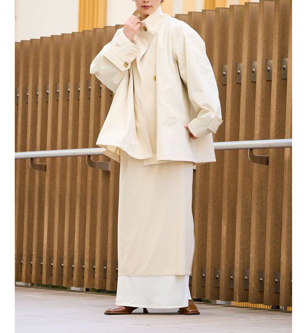 ADAM ET ROPE'「フレアーミドルトレンチコート」|トレンチコート|