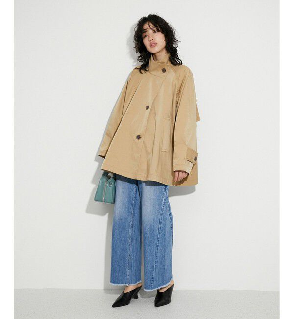 ADAM ET ROPE'「フレアーミドルトレンチコート」|トレンチコート|