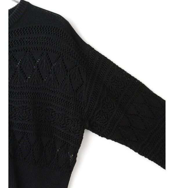 ADAM ET ROPE'「【WEB限定】パターンニットブルゾン」|カーディガン|