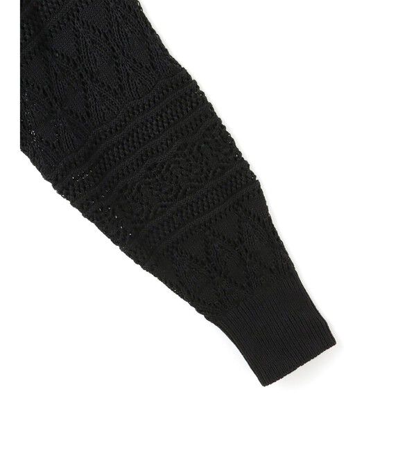 ADAM ET ROPE'「【WEB限定】パターンニットブルゾン」|カーディガン|