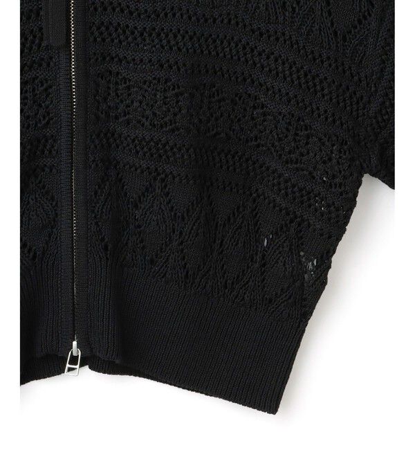 ADAM ET ROPE'「【WEB限定】パターンニットブルゾン」|カーディガン|