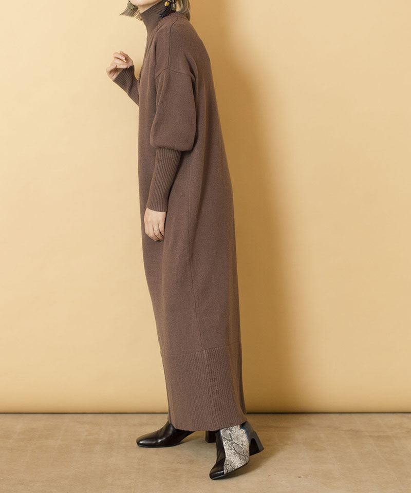  「【WEB限定アイテム】ﾀｰﾄﾙ付け衿&ﾆｯﾄﾜﾝﾋﾟｰｽSET」|ニット・セーター|