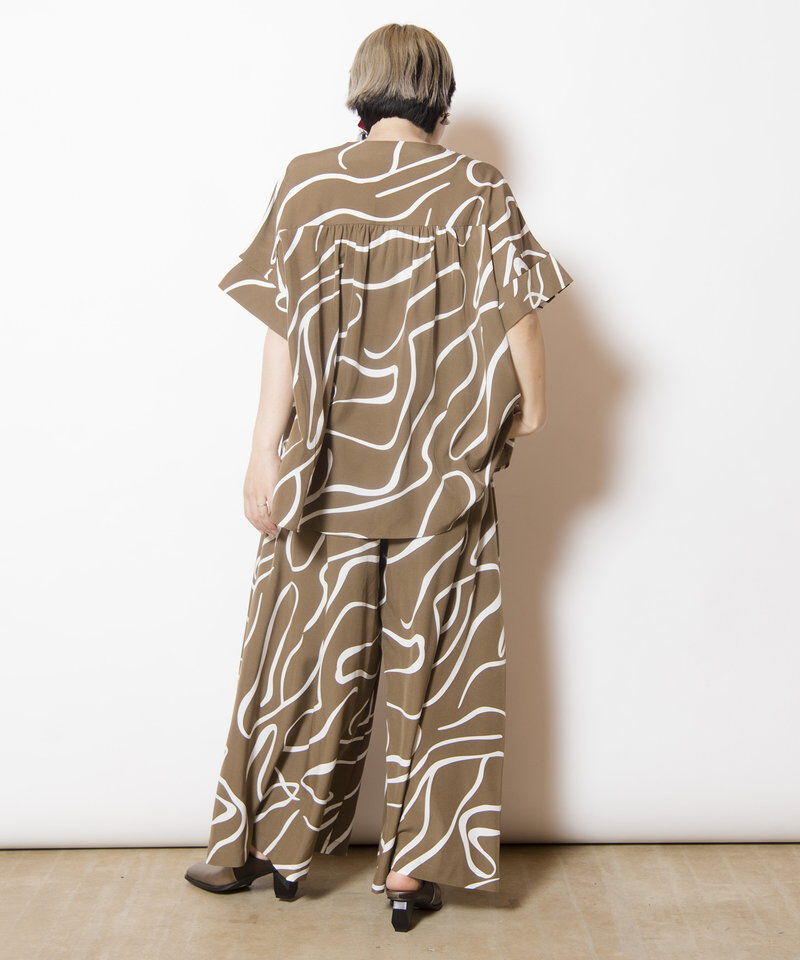  「プリントフレアーパンツ」|その他|