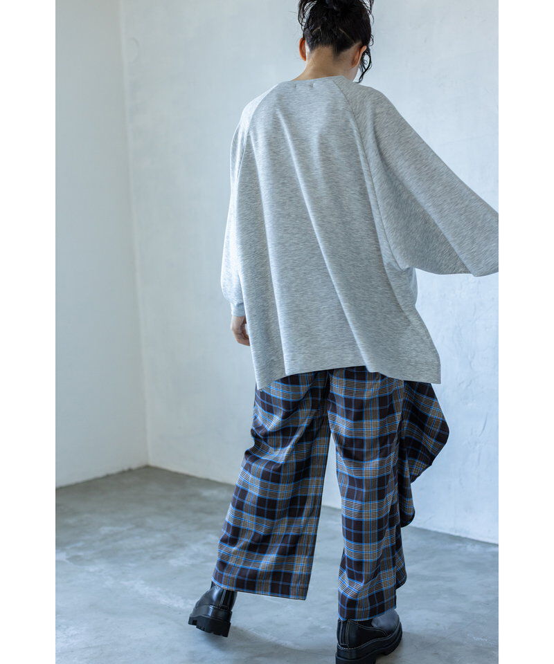  「チェックカスケードパンツ」|その他|