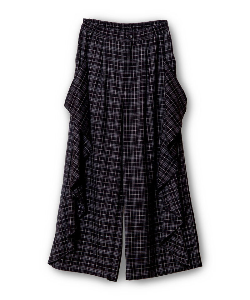  「チェックカスケードパンツ」|その他|