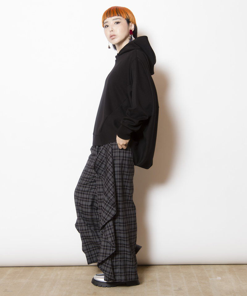  「チェックカスケードパンツ」|その他|