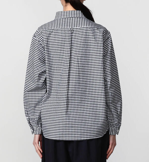 DANTON「DANTON | オックスフォード 丸襟プルオーバーシャツ CHECK WOMEN」|シャツ・ブラウス|