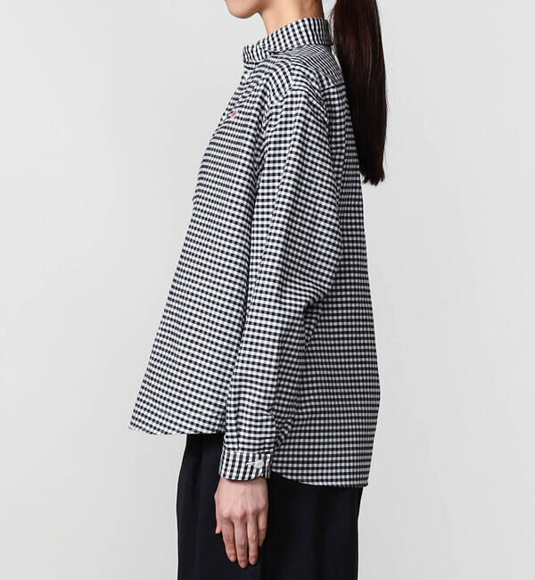 DANTON「DANTON | オックスフォード 丸襟プルオーバーシャツ CHECK WOMEN」|シャツ・ブラウス|