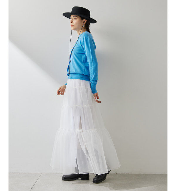  「オーガンジーボリュームスカート」|スカート|