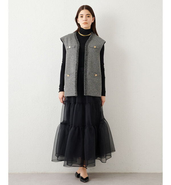  「オーガンジーボリュームスカート」|スカート|