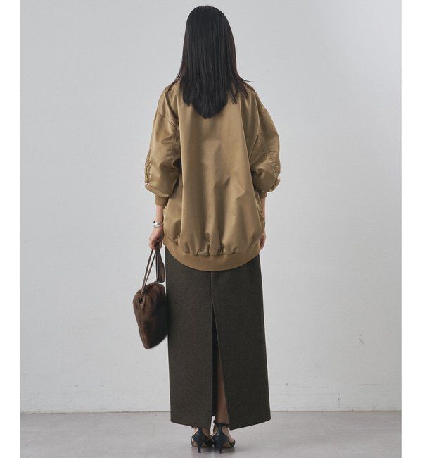  「メルトンスリットスカート」|スカート|