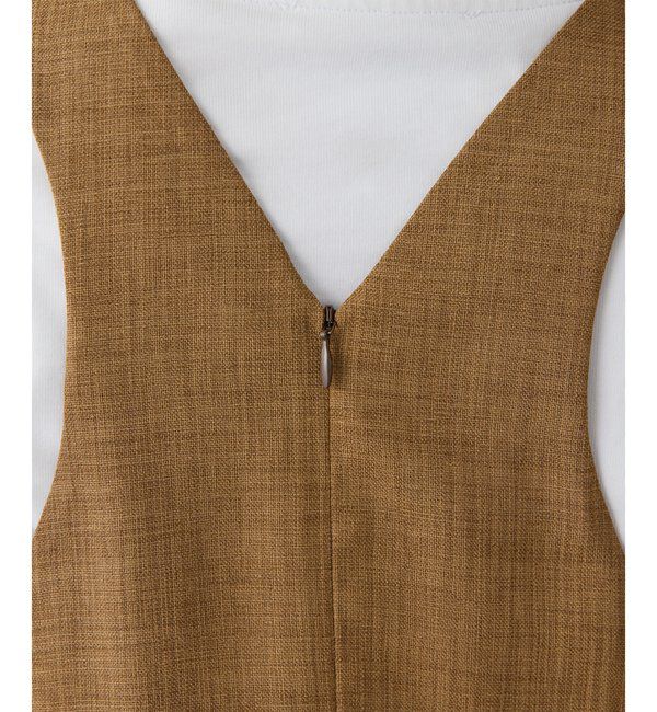 Drawing Numbers「【Drawing Numbers】フェイクリネンサロペットワンピース」|ワンピース|