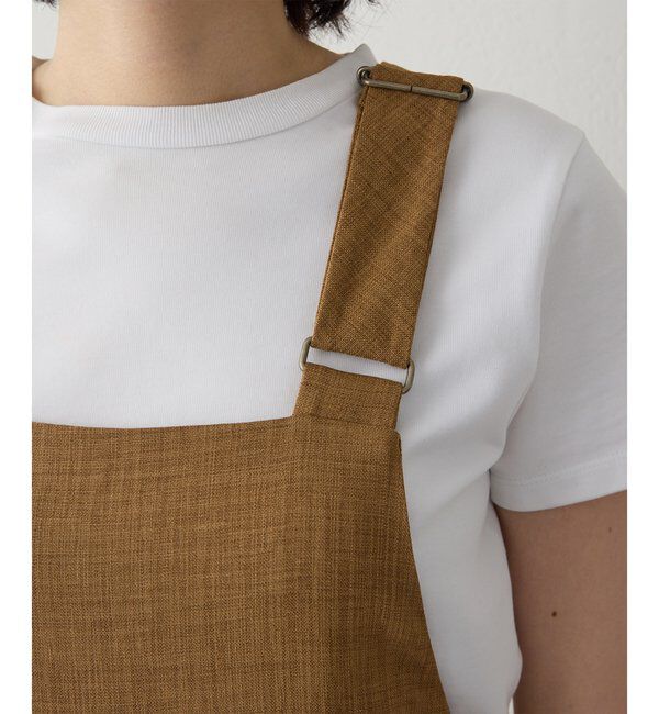 Drawing Numbers「【Drawing Numbers】フェイクリネンサロペットワンピース」|ワンピース|