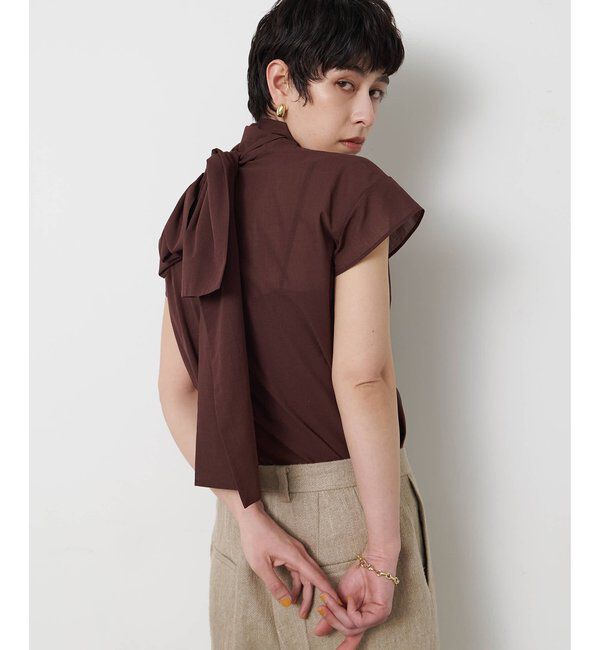 Drawing Numbers「シアーボウタイブラウス」|シャツ・ブラウス|