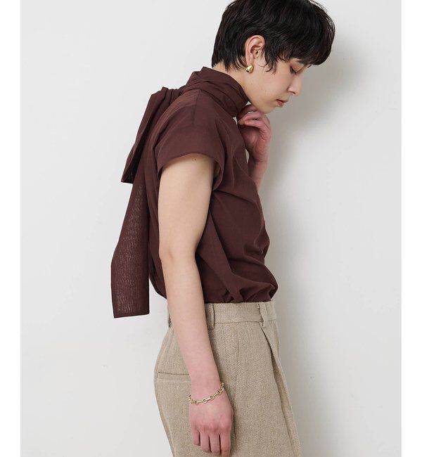 Drawing Numbers「シアーボウタイブラウス」|シャツ・ブラウス|