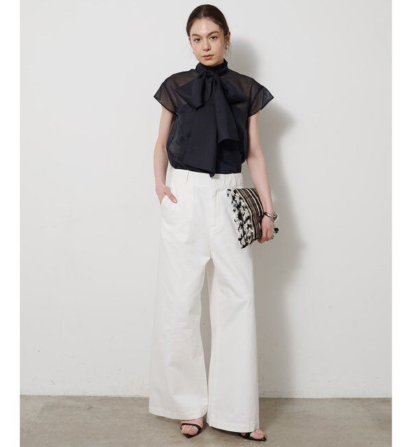 Drawing Numbers「シアーボウタイブラウス」|シャツ・ブラウス|