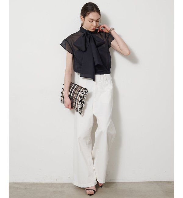 Drawing Numbers「シアーボウタイブラウス」|シャツ・ブラウス|