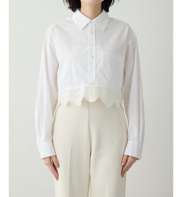  「レースコンビシャツ」|シャツ・ブラウス|