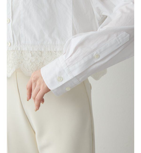  「レースコンビシャツ」|シャツ・ブラウス|