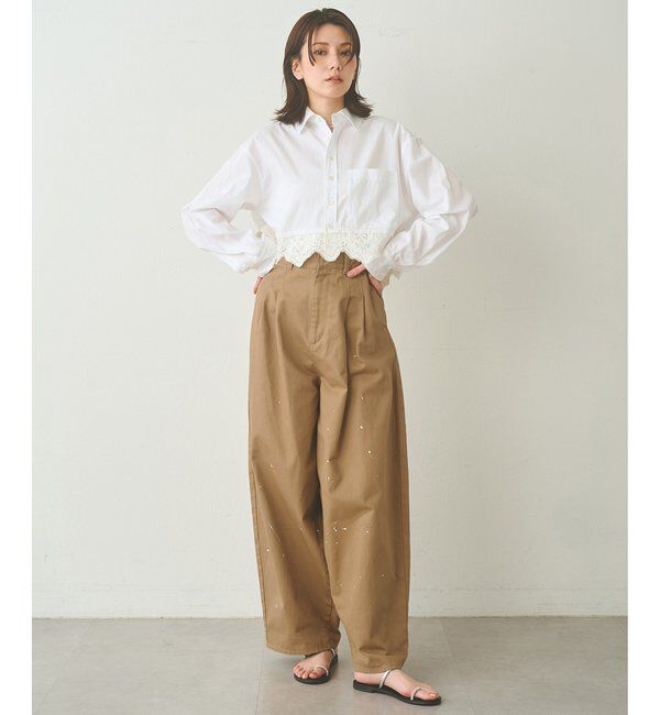  「レースコンビシャツ」|シャツ・ブラウス|