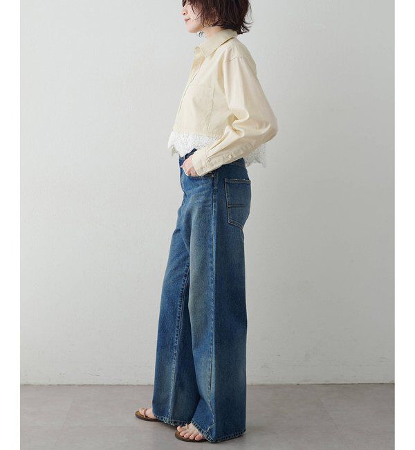  「レースコンビシャツ」|シャツ・ブラウス|