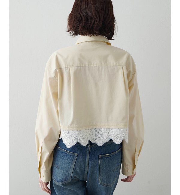  「レースコンビシャツ」|シャツ・ブラウス|