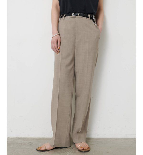  「平織りストレッチパンツ」|チノ|