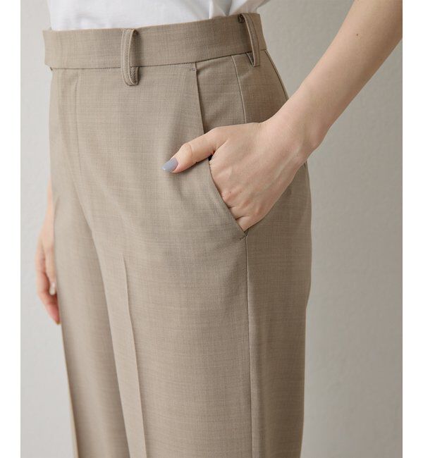  「平織りストレッチパンツ」|チノ|