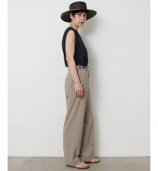  「平織りストレッチパンツ」|チノ|