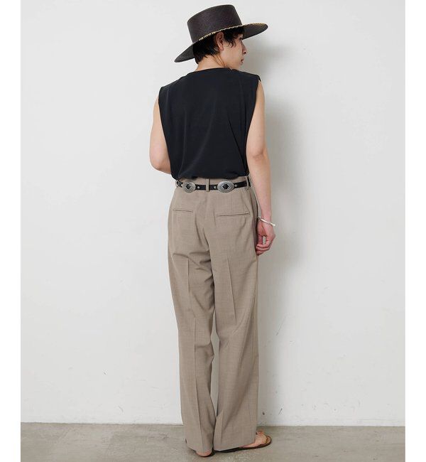  「平織りストレッチパンツ」|チノ|