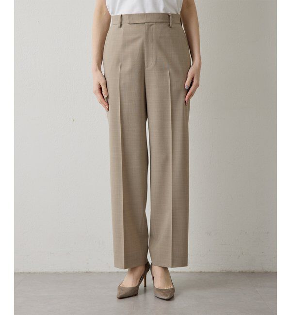  「平織りストレッチパンツ」|チノ|