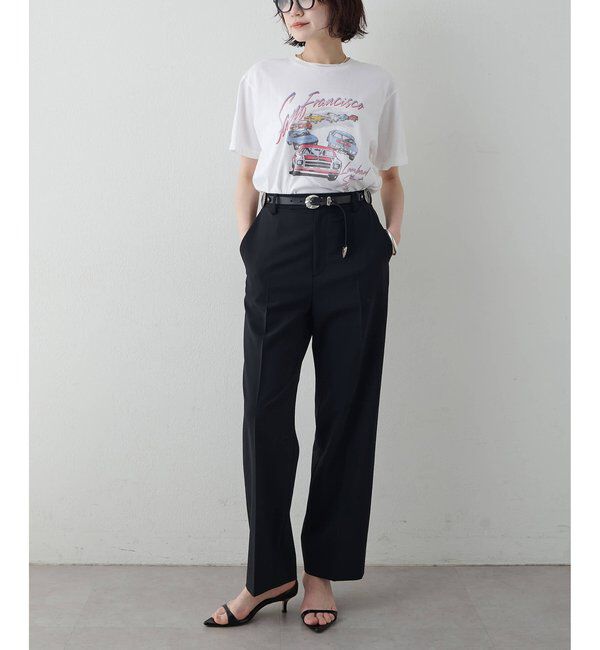  「平織りストレッチパンツ」|チノ|