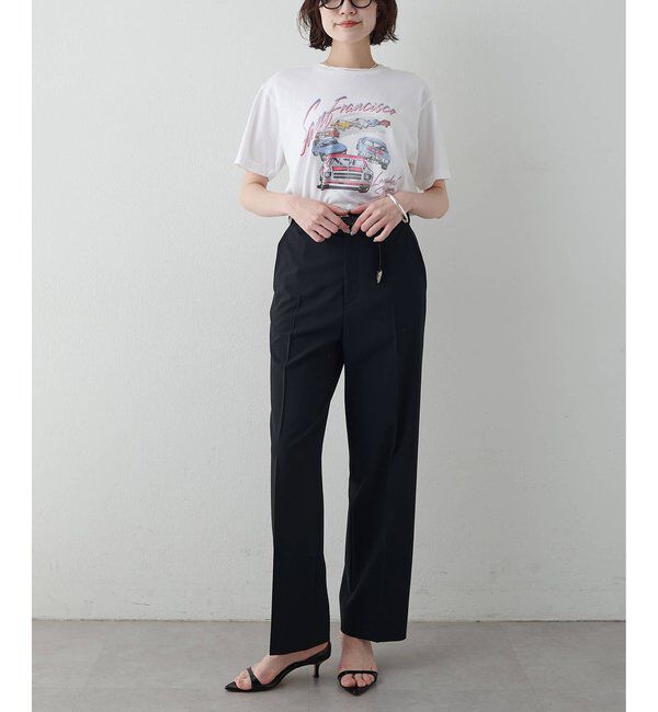  「平織りストレッチパンツ」|チノ|