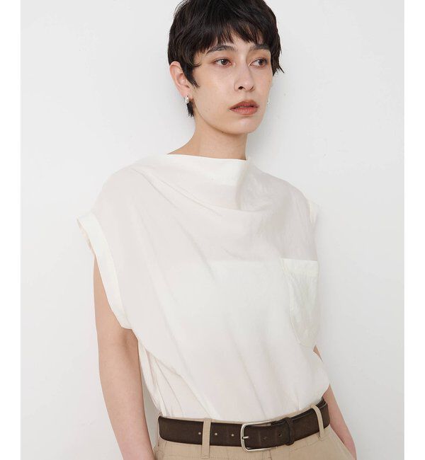  「ドレープノースリーブブラウス」|シャツ・ブラウス|