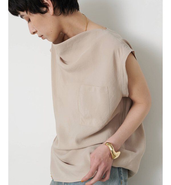  「ドレープノースリーブブラウス」|シャツ・ブラウス|