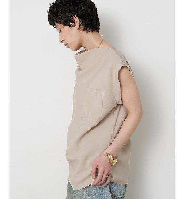  「ドレープノースリーブブラウス」|シャツ・ブラウス|