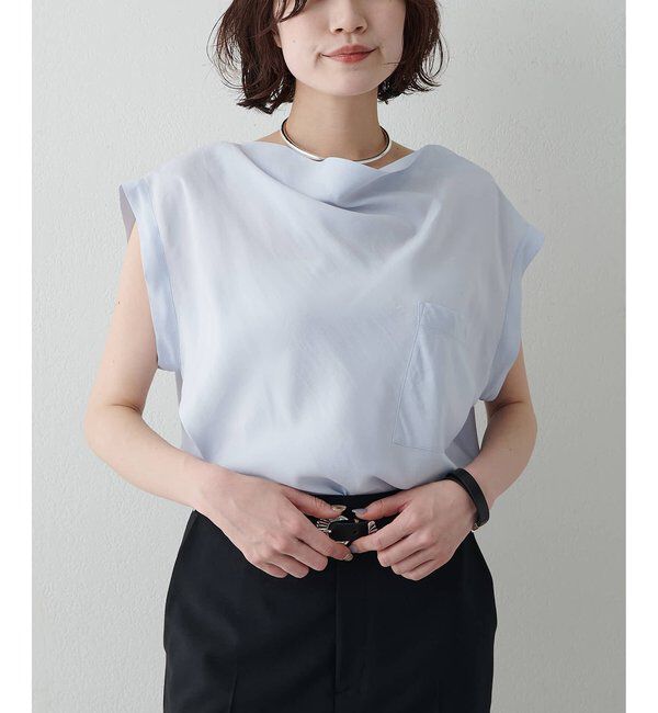  「ドレープノースリーブブラウス」|シャツ・ブラウス|
