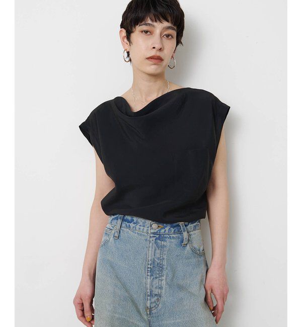  「ドレープノースリーブブラウス」|シャツ・ブラウス|