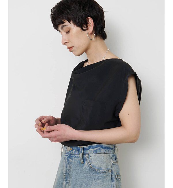  「ドレープノースリーブブラウス」|シャツ・ブラウス|