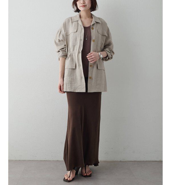  「リネンポケットジャケット」|テーラードジャケット|