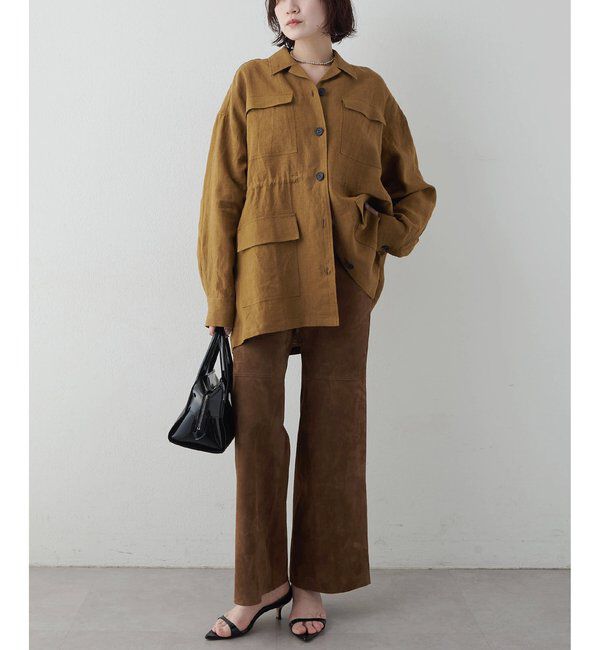  「リネンポケットジャケット」|テーラードジャケット|