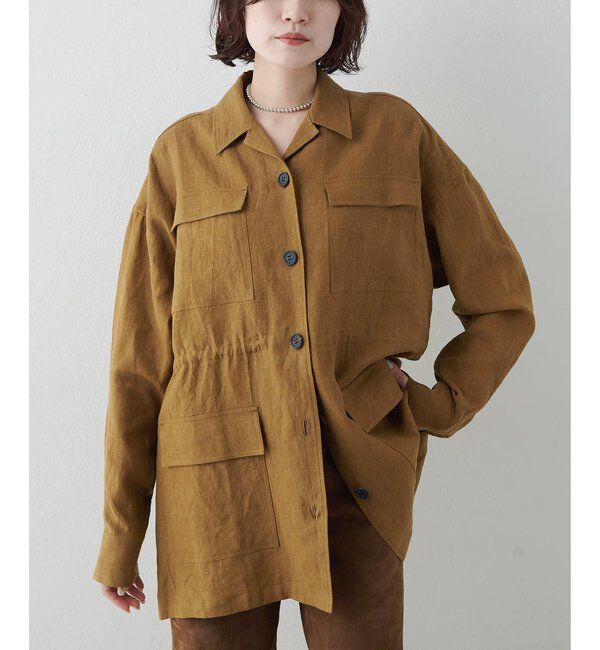  「リネンポケットジャケット」|テーラードジャケット|