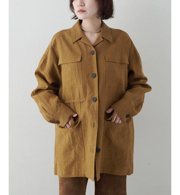  「リネンポケットジャケット」|テーラードジャケット|