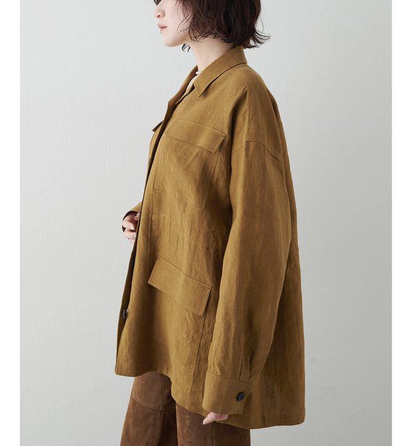  「リネンポケットジャケット」|テーラードジャケット|