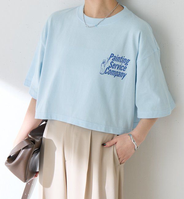  「【GOOD MOTIVE TEE/グッドモーティブティー】ロゴTシャツ」|Tシャツ・カットソー|スカイブルー