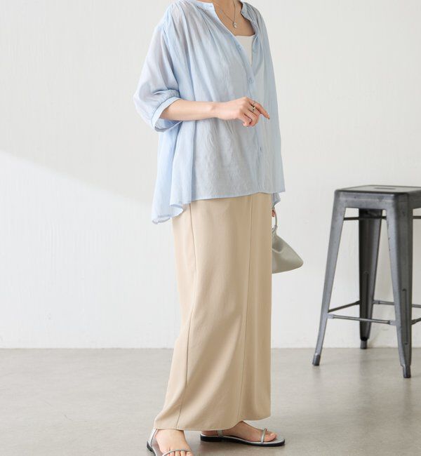  「強撚2WAYシアーボウタブラウス」|シャツ・ブラウス|