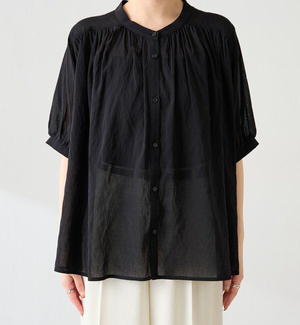  「強撚2WAYシアーボウタブラウス」|シャツ・ブラウス|