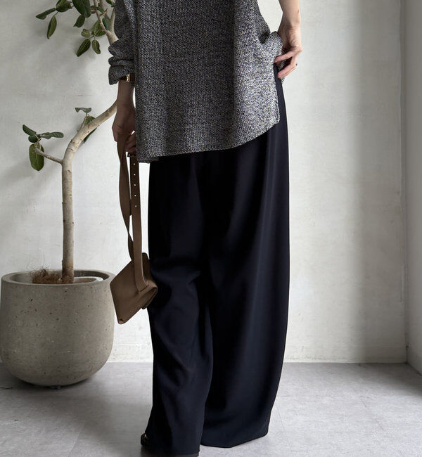  「【累計販売数3万枚突破/21色4サイズ展開！】タックワイドパンツ」|チノ|