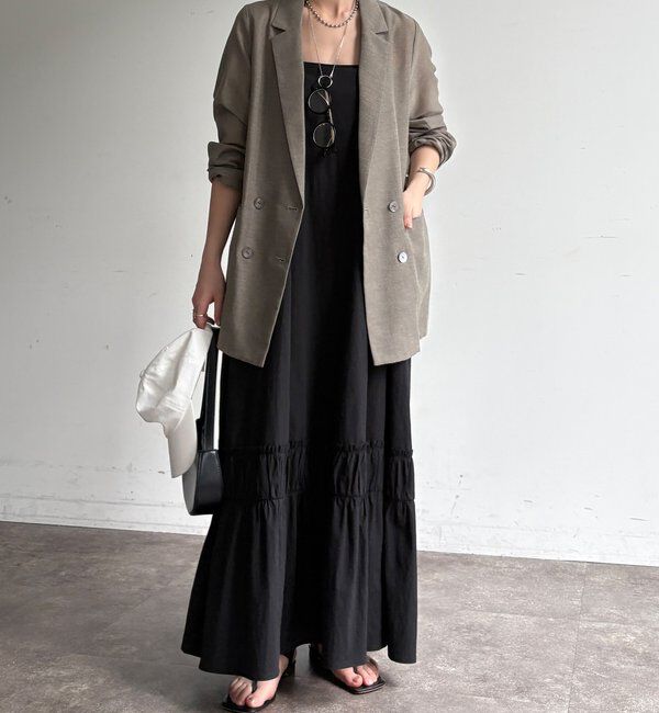  「【ウォッシャブル】シアーダブルジャケット」|テーラードジャケット|